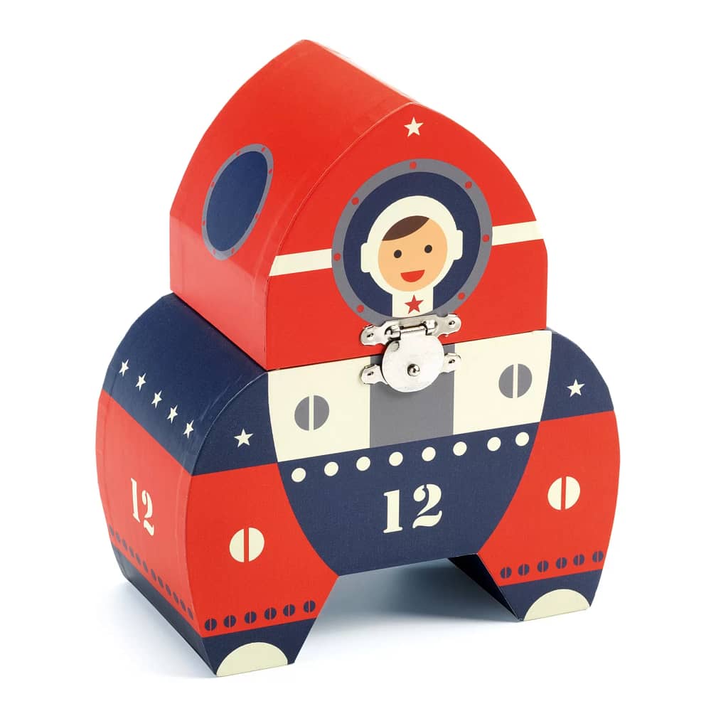 Caixa de Jóias Musical Polo 12 c/ Astronauta - Djeco - Image 2