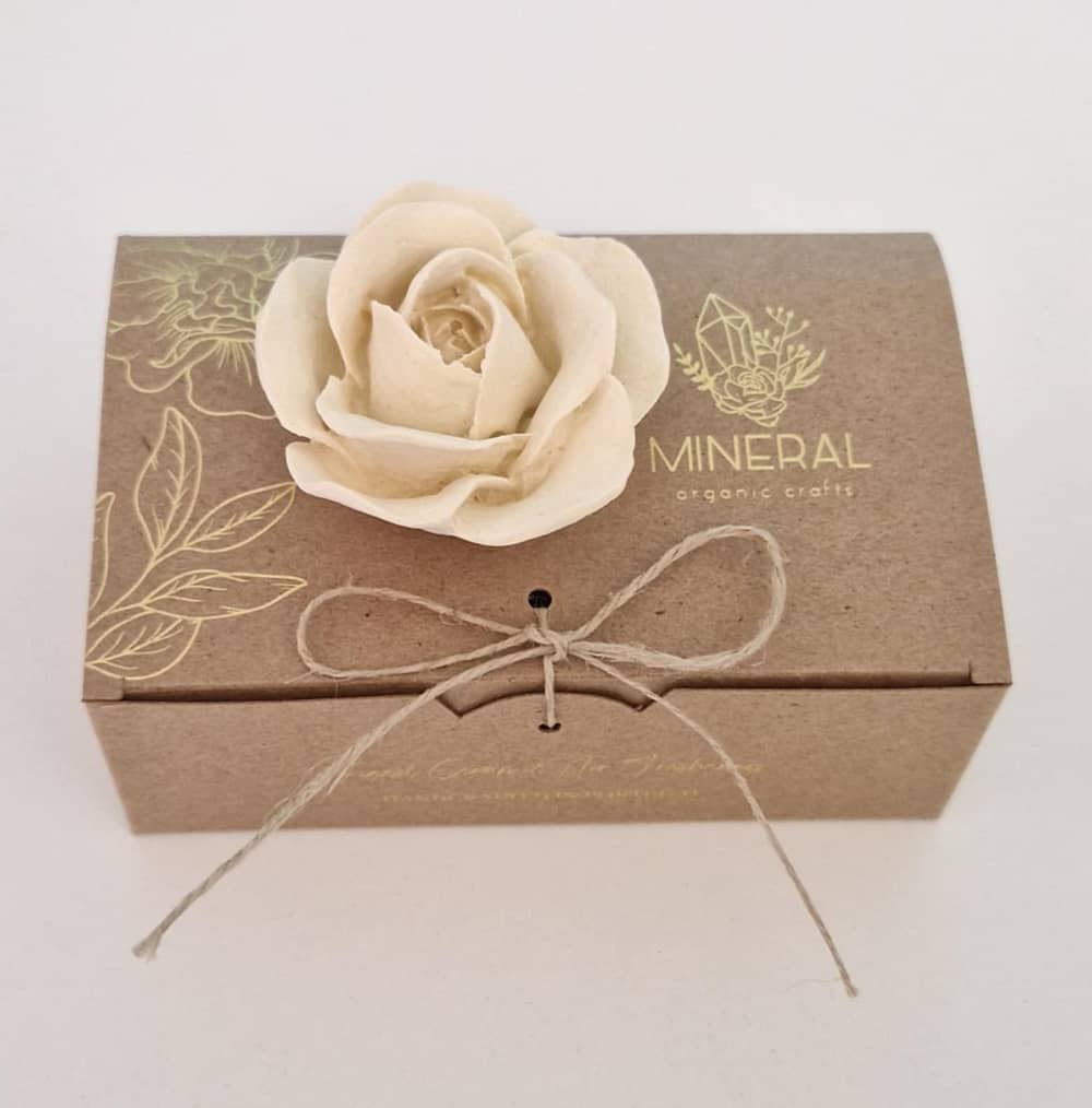 Rosa amarela - Cerâmica Perfumada da Mineral Organic Crafts