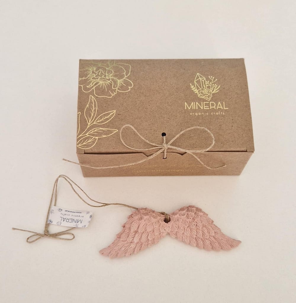 Asinhas de Anjo Rosa Velho - Cerâmica Perfumada da Mineral Organic Crafts