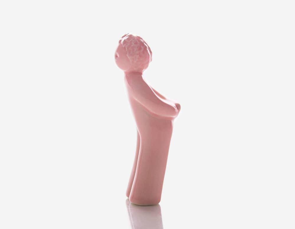Beijinho Menino a dar - Rosa Malva