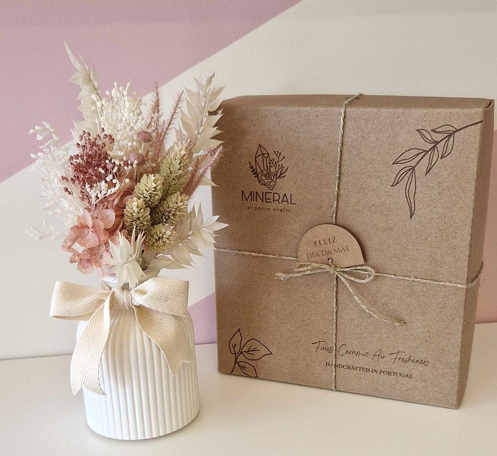 Jarrinha flores tons rosa - Mineral Organic Crafts - Image 2