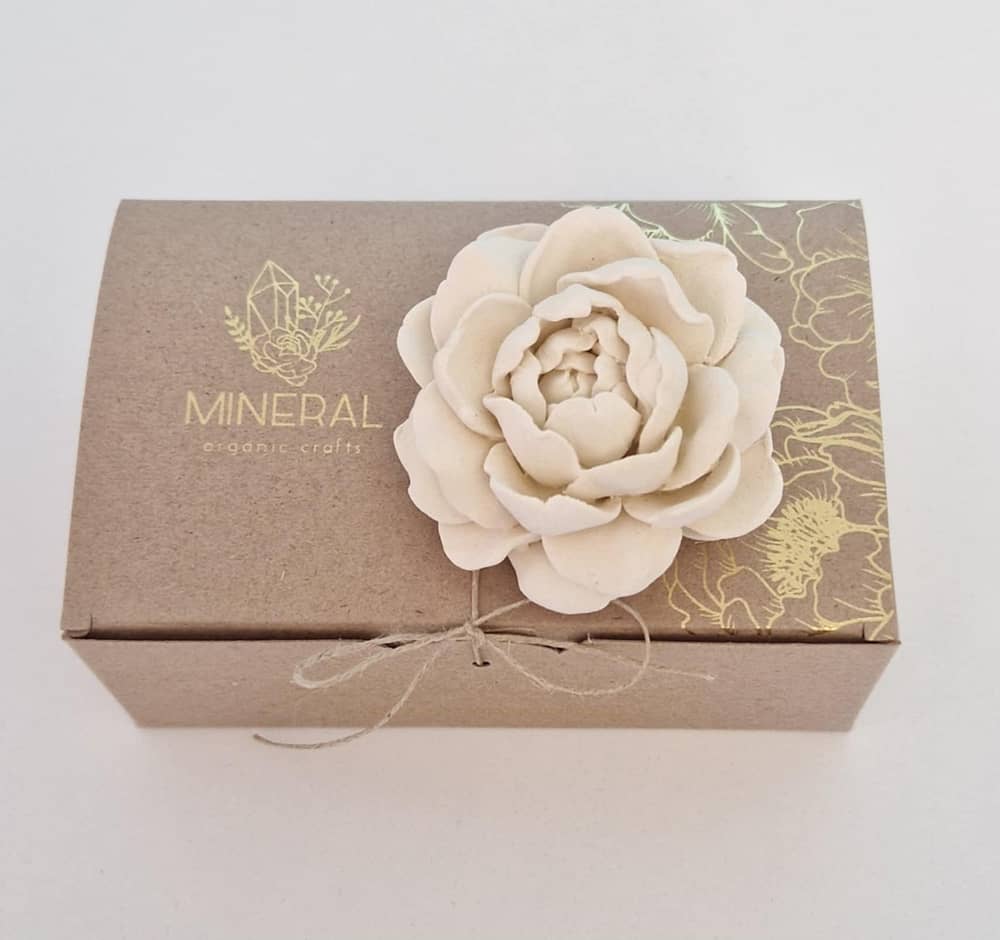 Gardénia amarela - Cerâmica Perfumada da Mineral Organic Crafts