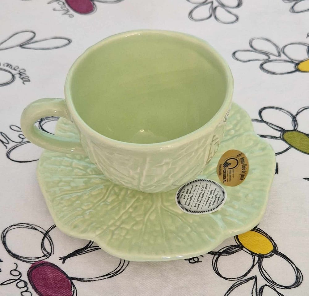 Chávena + Pires verde by Mimoso