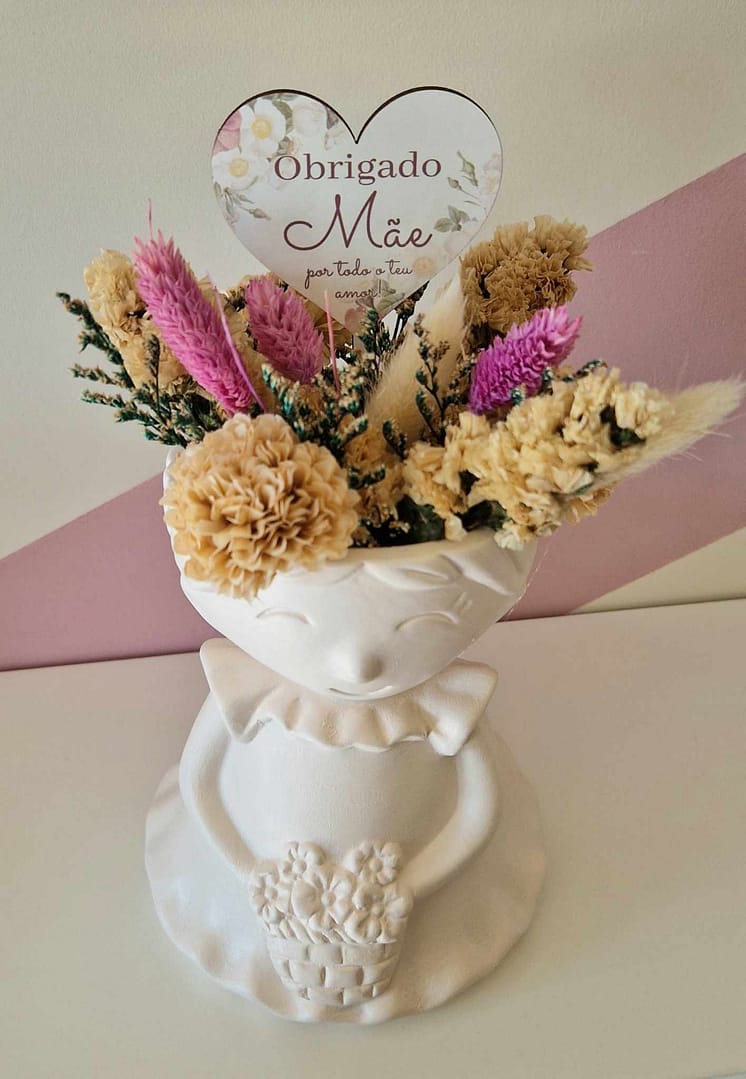 Jarra menina com flores – Mãe