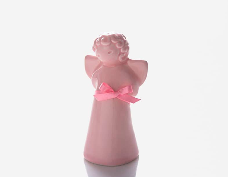 Anjinho com mãos nas costas - Rosa Malva