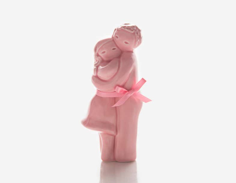 Abraço Casal - Rosa Malva