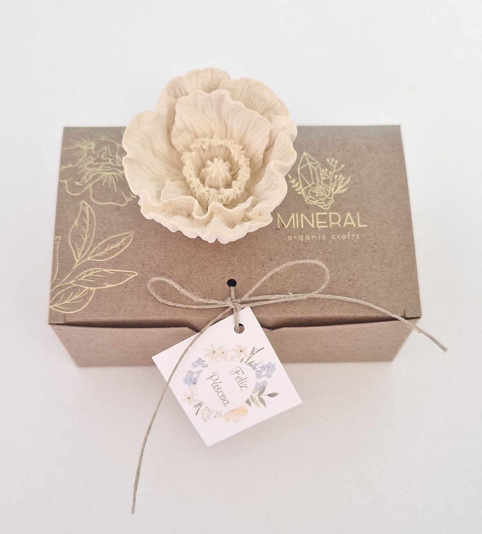 Papoila fechada amarela - Cerâmica Perfumada da Mineral Organic Crafts